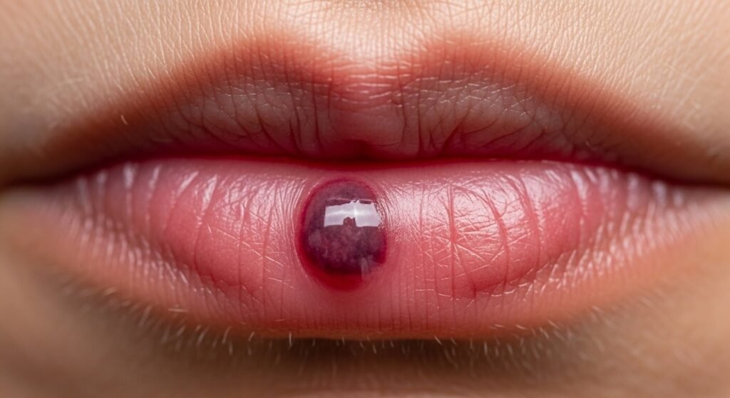 Blood Blister on Lip