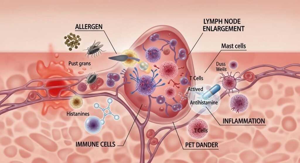 Allergy Lymph Node Enlargement