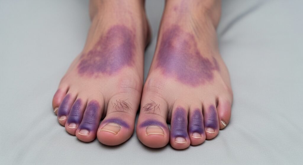 Purple Feet