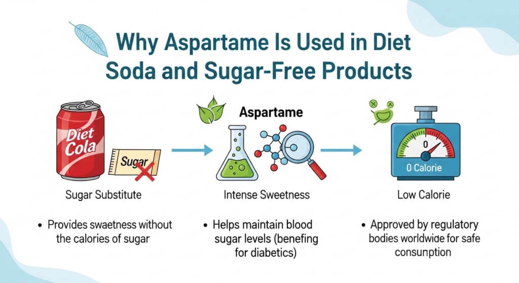 Why Aspertaan Is Used in Diet Soda