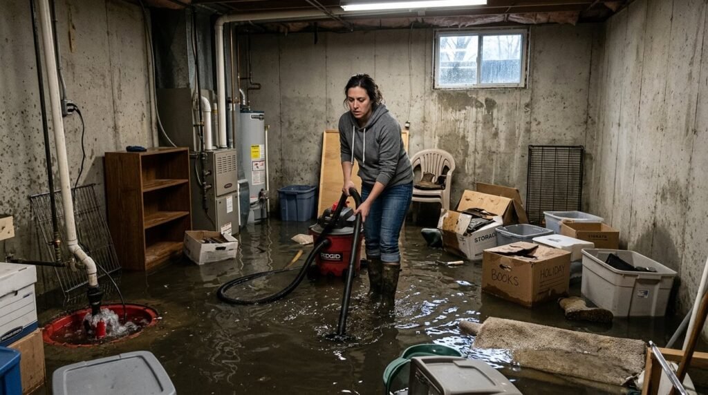 Basement Flooding in Spring